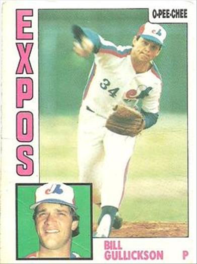 1984 O-Pee-Chee Baseball Cards 318     Bill Gullickson